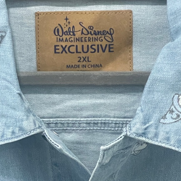 Disney Blue Denim Jacket with Mickey Character Print - Picture 3 of 10